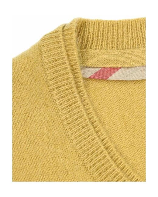 Burberry Yellow Knit Sweater