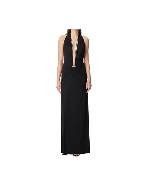 Amazuìn Black V-Neck Sleeveless Dress