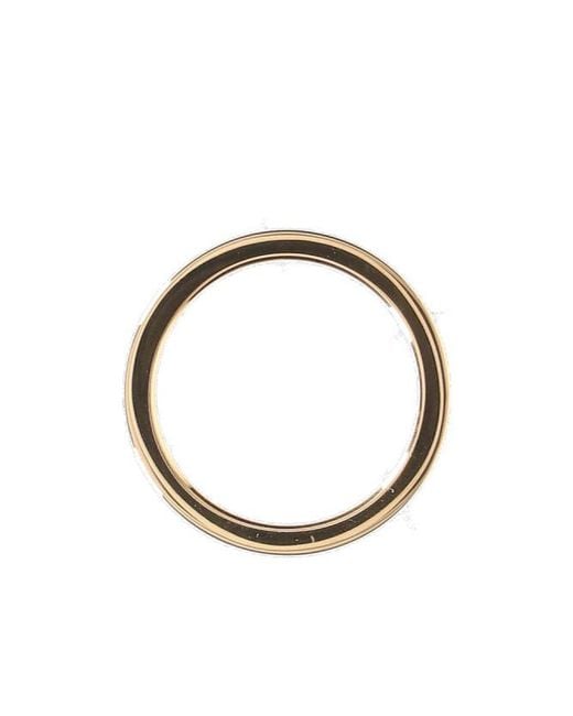 Maison Margiela White Logo Engraved Ring