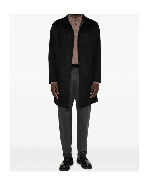 KIRED Black Long-Sleeved Coat for men