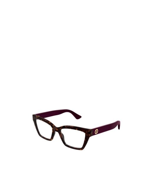 Gucci White Eyewear Gg1715O Rectangular Glasses And Frames