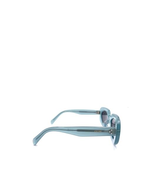 Céline Blue Geometric Frame Sunglasses