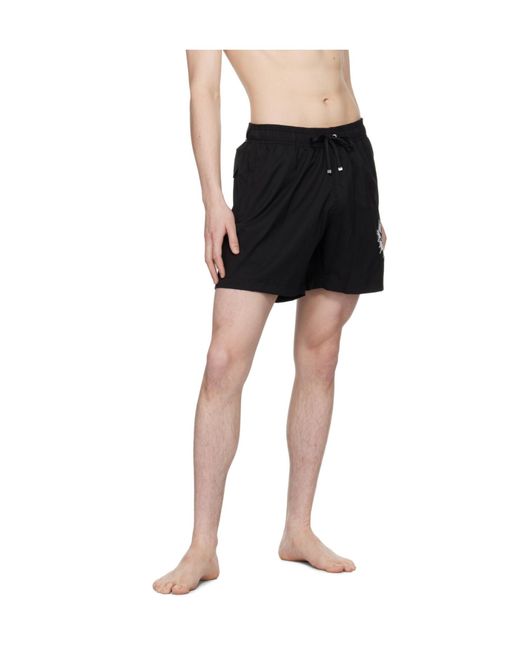 Amiri Black Starburst Swim Shorts for men