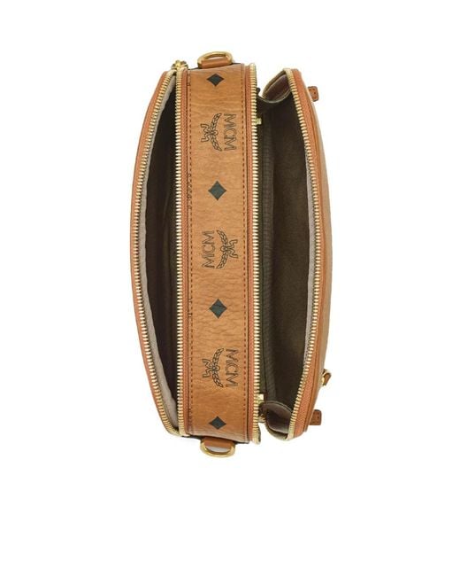 MCM Brown Diamond Small Camera Bag for men