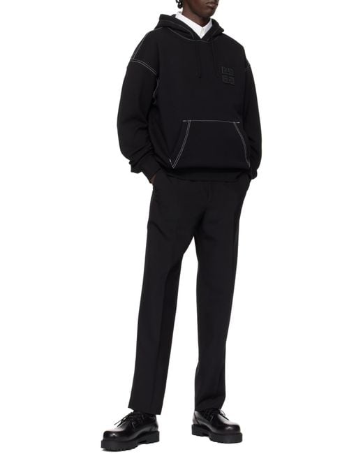Givenchy Black 2G Clip Tailored Pants for men