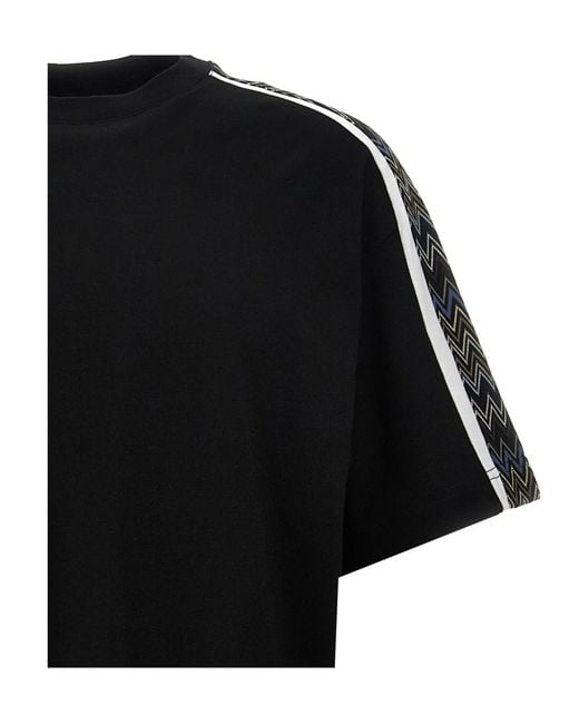 Missoni Black 'Zig Zag' T-Shirt for men