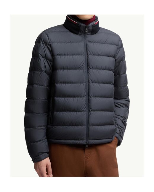 Moncler Blue Brendann Zip-Up Padded Jacket for men