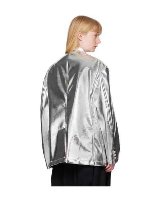 Comme des Garçons Gray Single-Breasted Casual Jacket