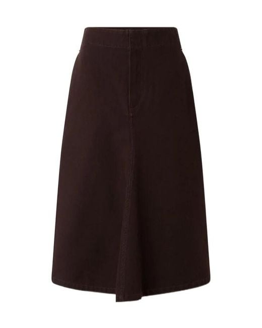 Soeur Brown Zipper Skirt