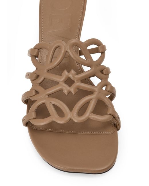 Loewe Brown Petal Anagram Slide