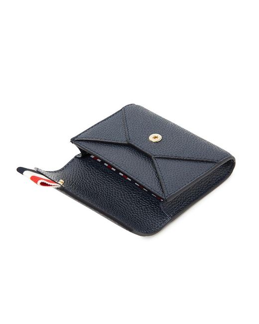 Thom Browne Blue Snap Wallet