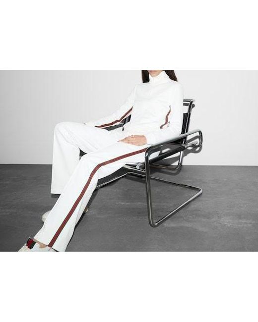Gucci White Jersey Drill Zip-Up Jacket