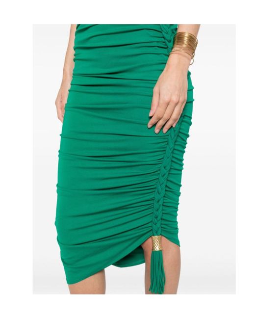 Jonathan Simkhai Green Pleated Midi Dress