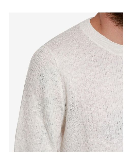 Gran Sasso Green Textured Short Sleeve Knitted Sweater for men