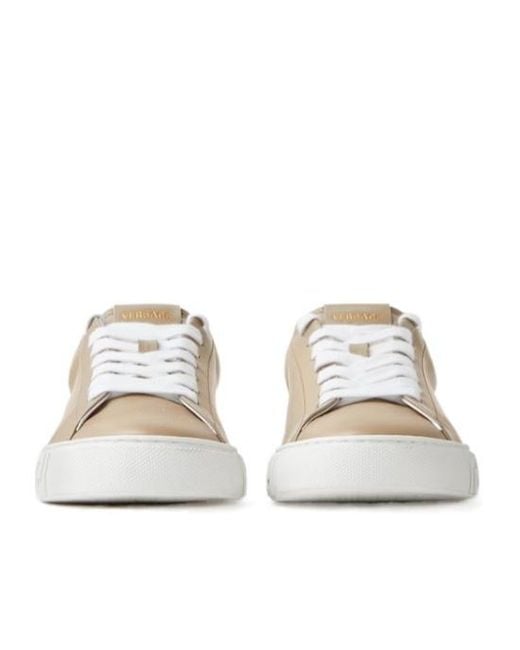 Versace Multicolor Greca Leather Sneakers