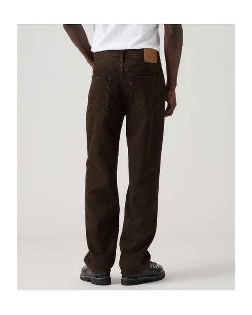 Levi's Black Logo Patch Straight-Leg Jeans for men