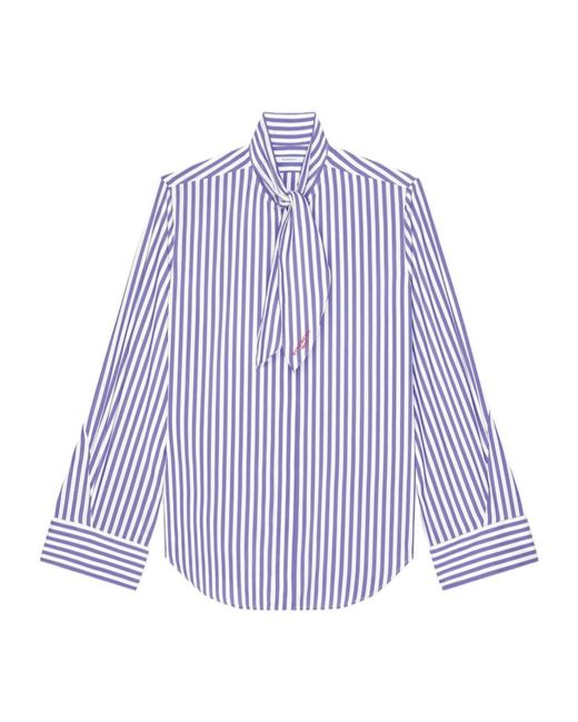 Givenchy Purple Cocoon Striped Shirt