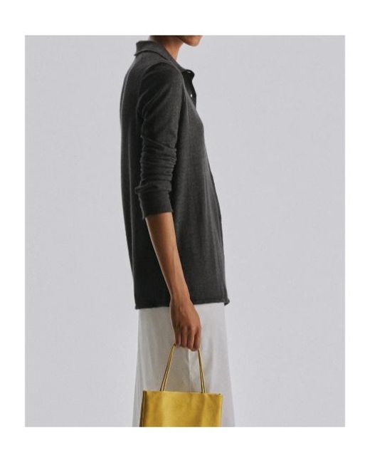 The Row Black Ocari Top