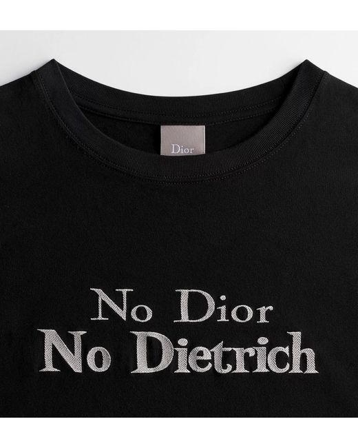 Dior Black T-Shirt With Embroidery, Relaxed Fit for men