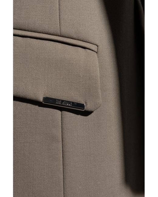 The Attico Natural The Single-Breasted Blazer