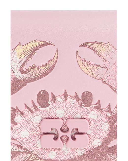 Ganni Pink Printed Coin Purse