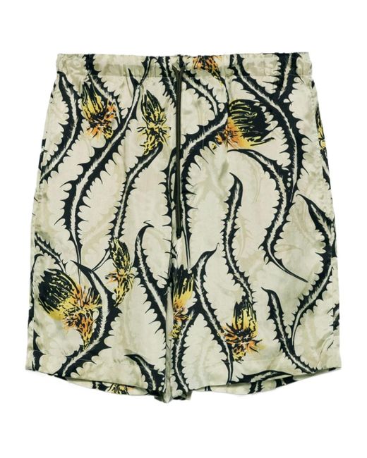 Dries Van Noten Green Piperi Shorts for men