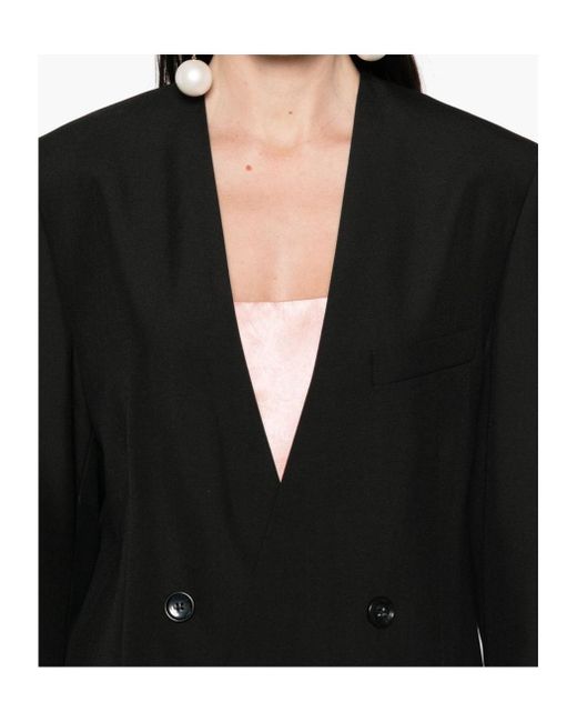 Philosophy Di Lorenzo Serafini Black V-Neck Blazer
