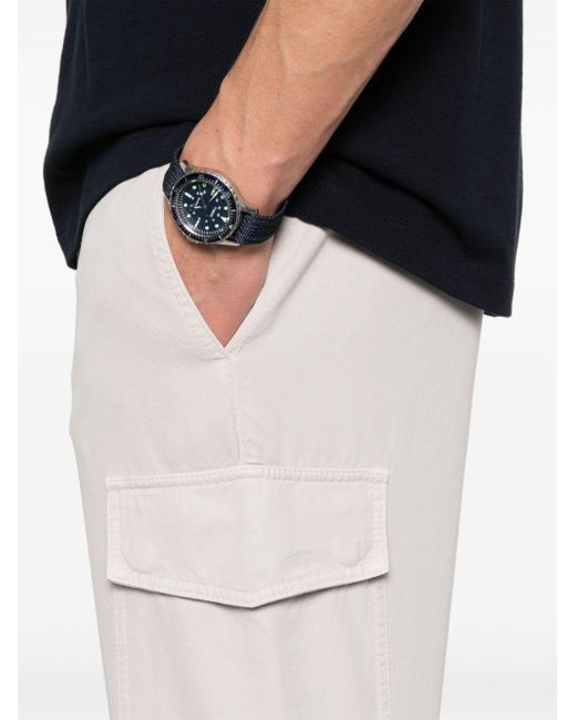 Brunello Cucinelli White Straight-Leg Cargo Pants for men