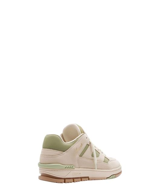Axel Arigato White Area Lo Panelled Suede Sneakers for men