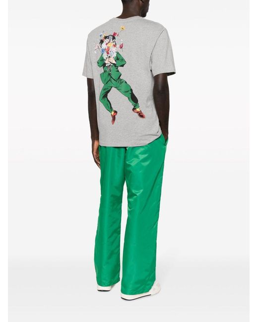 KENZO Gray T-Shirt With Round Neck And Short Sleeves for men