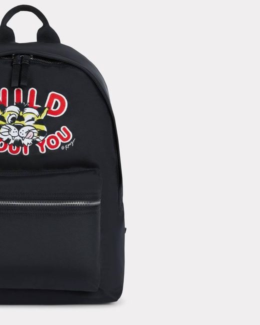 KENZO Blue Wild Tiger Backpack for men