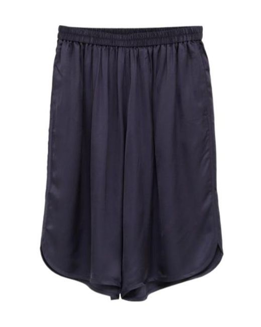 Frankie Shop Blue Nelis Elasticated Bermuda Shorts