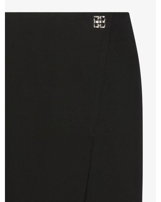 Givenchy Black 4G Plaque Mini Skirt