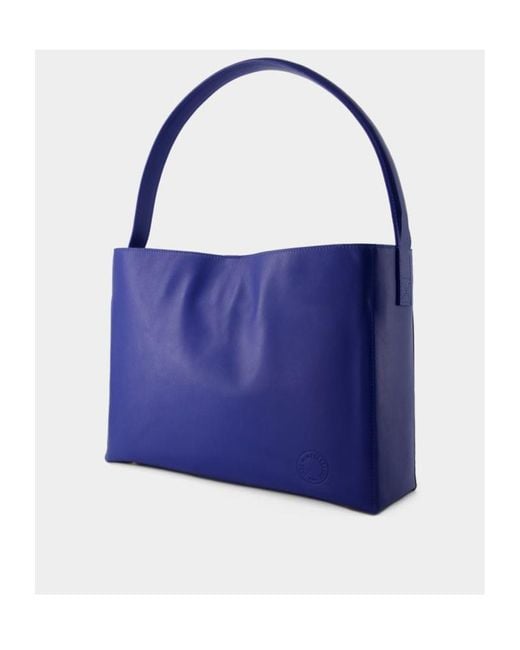 Ines De La Fressange Paris Blue Leonore L Shoulder Bag