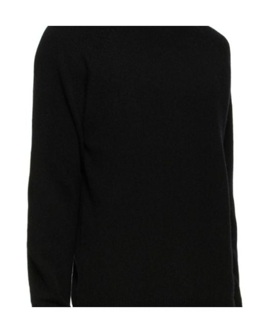 Sunspel Black Crew-Neck Sweater for men
