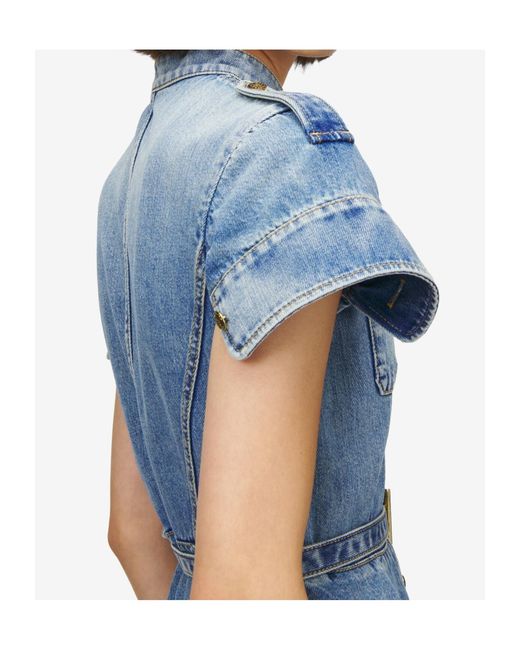 McQueen Blue Denim Mini Dress