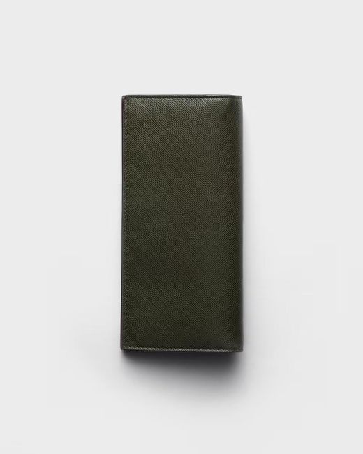 Prada Green Leather Wallet for men
