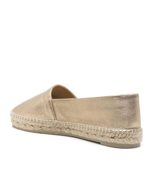 Castaner Natural Straw-Woven Flat Shoes