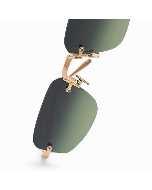 Akoni Multicolor Juno Three 12K Rimless Sunglasses for men