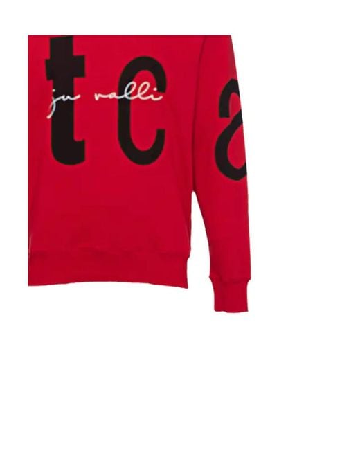 Just Cavalli Red Round-Necked Sweater for men