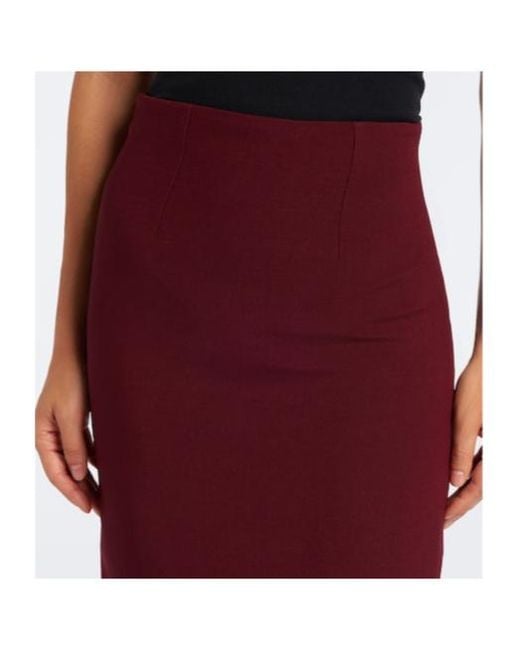 Roland Mouret Purple Crêpe Pencil Skirt