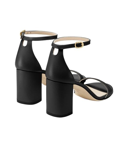 Stuart Weitzman Black Nudist Block 75