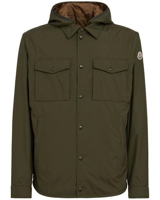 Moncler Green Chirano Tech 3-In- Rain Shirt Jacket for men