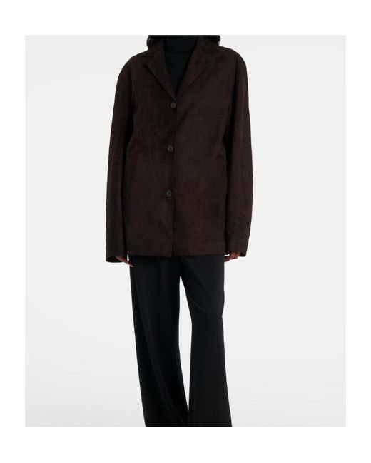 The Row Brown Fabian Suede Jacket