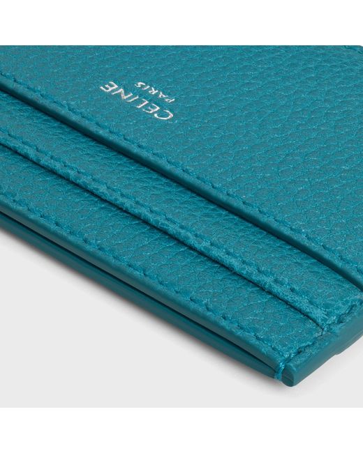 Céline Blue Medium Card Holder for men
