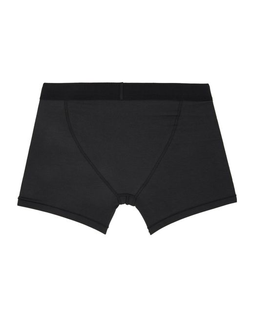 Skims Black Logo Boxer Briefs Three-Pack for men
