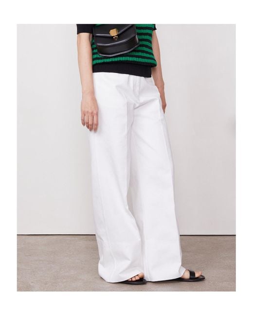 Officine Generale White Ginger 5Pkt Cotton Denim Clothing
