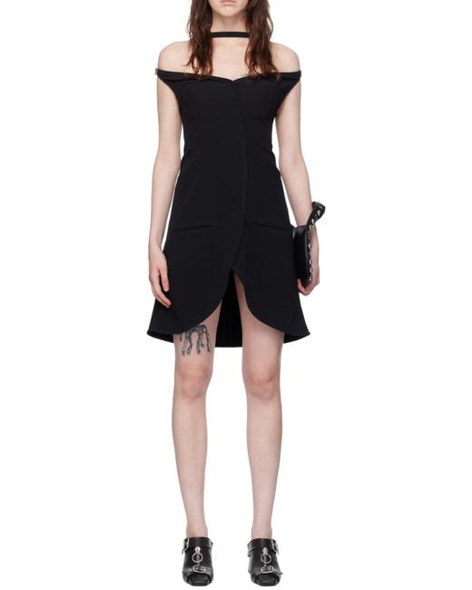 Courreges Black Short Dresses