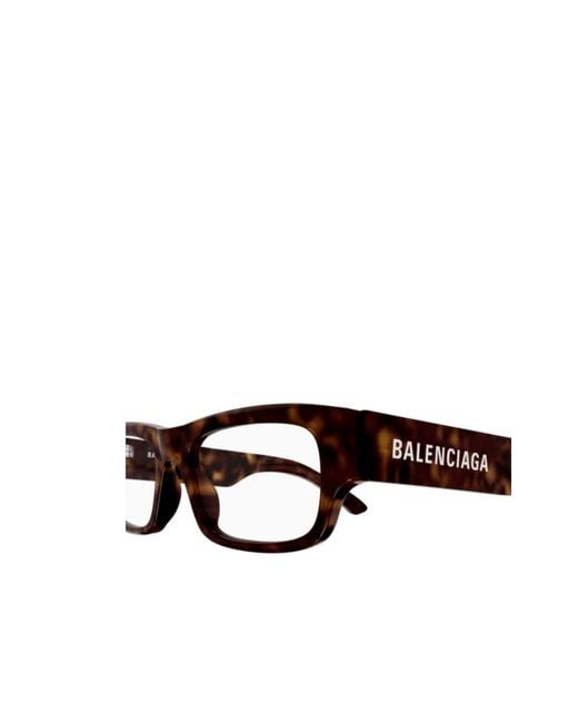 Balenciaga White Eyewear Rectangle Frame Glasses for men
