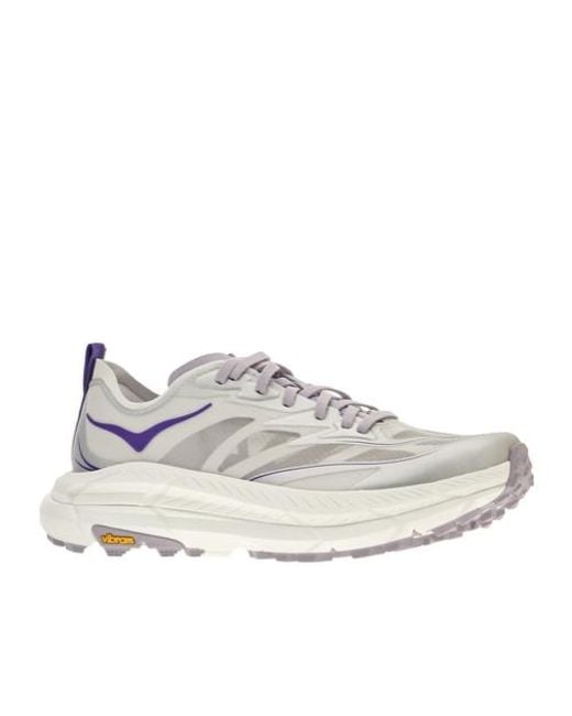 Hoka One One White Mafate Speed 4 Lite
